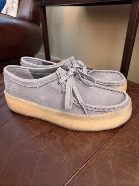Clarks Wallabee Cup Moccasin in Steel Grey. Size 9. Worn three times. EUC.